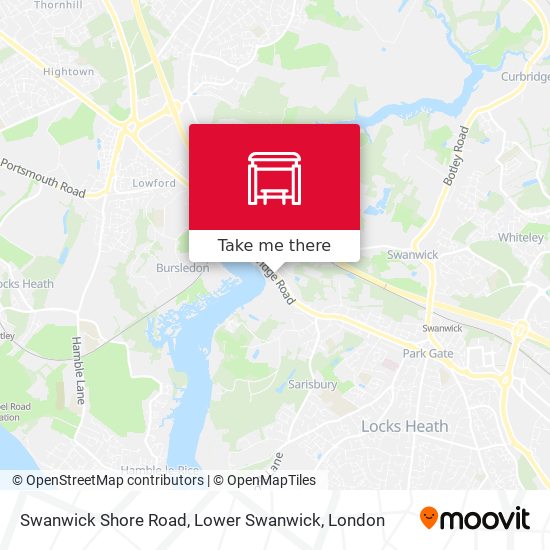 Swanwick Shore Road, Lower Swanwick map
