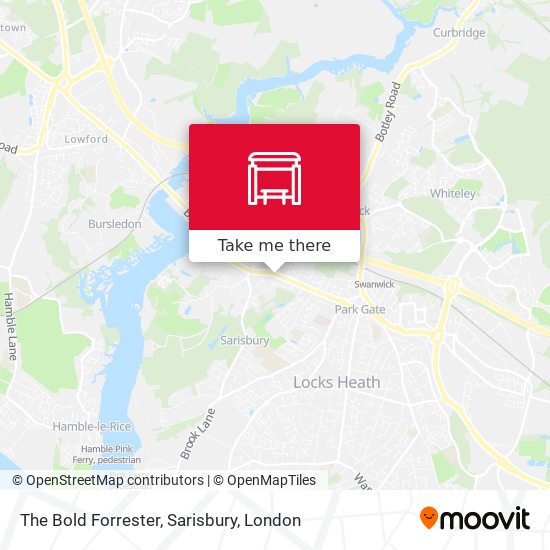 The Bold Forrester, Sarisbury map