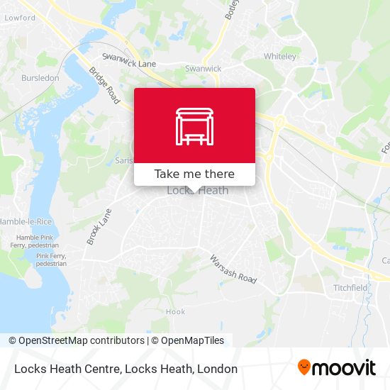 Locks Heath Centre, Locks Heath map