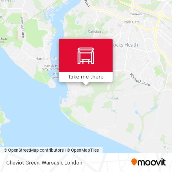 Cheviot Green, Warsash map