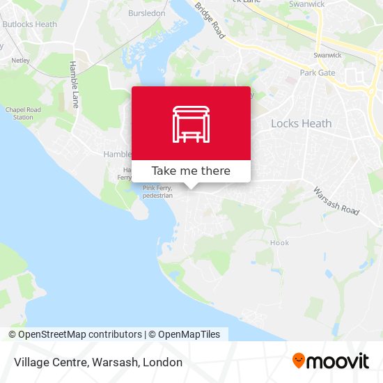 Village Centre, Warsash map