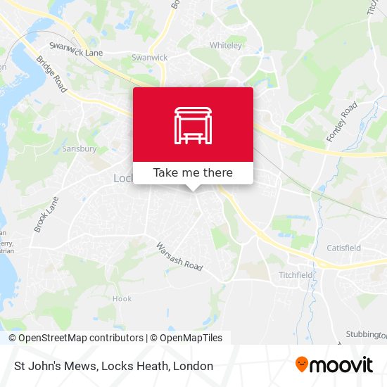 St John's Mews, Locks Heath map