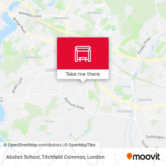 Abshot School, Titchfield Common map