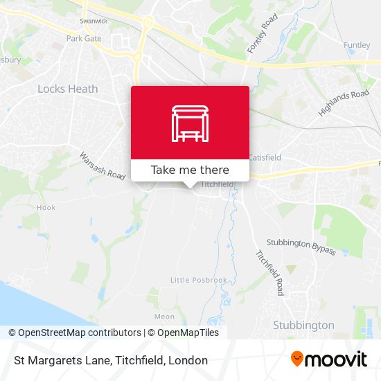 St Margarets Lane, Titchfield map