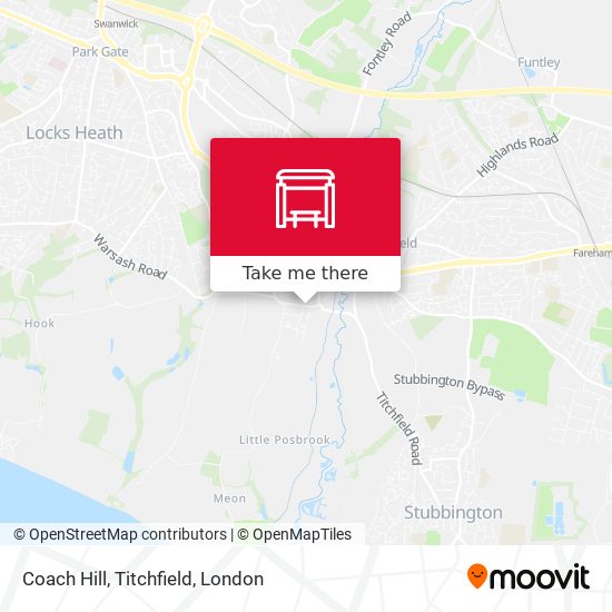 Coach Hill, Titchfield map