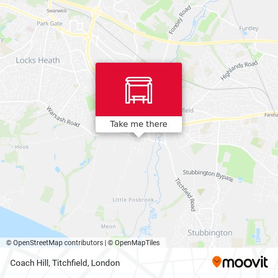 Coach Hill, Titchfield map