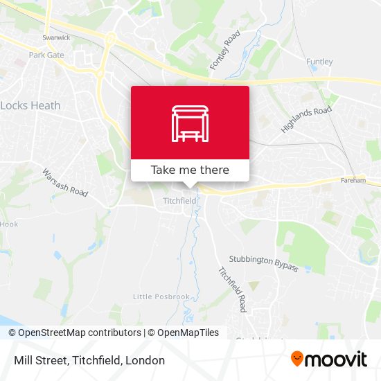 Mill Street, Titchfield map