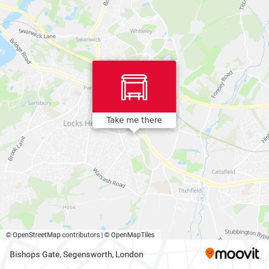 Bishops Gate, Segensworth map