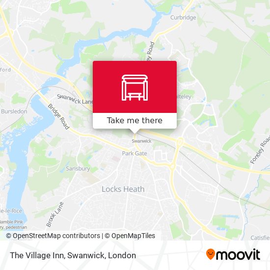 The Village Inn, Swanwick map