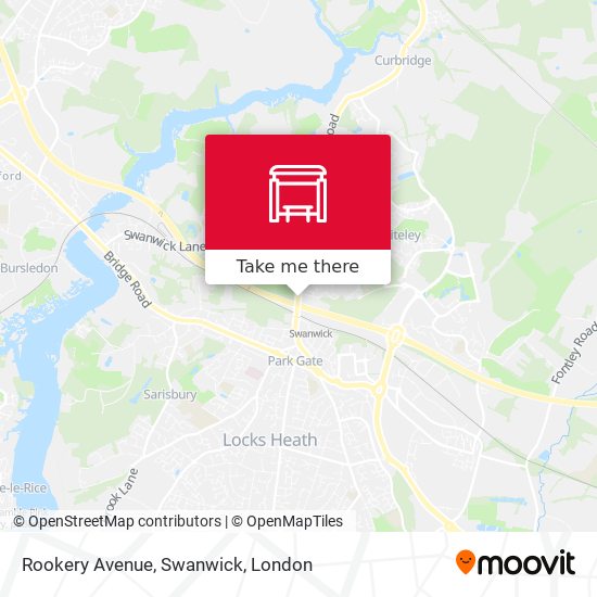 Rookery Avenue, Swanwick map