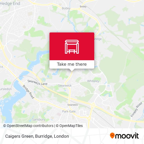 Caigers Green, Burridge map