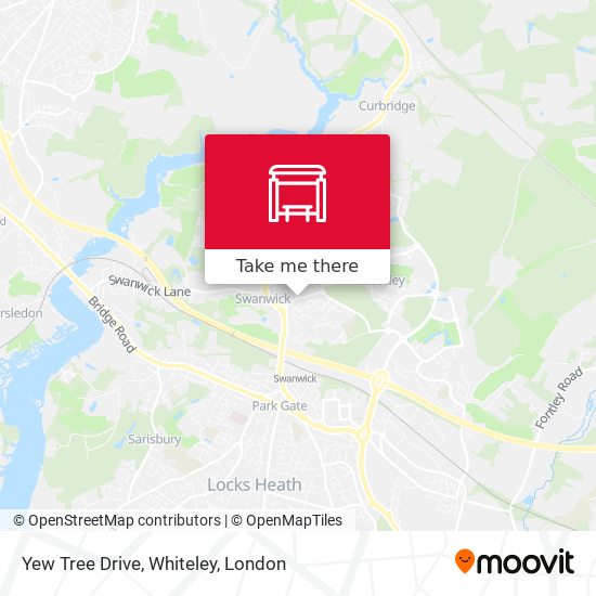 Yew Tree Drive, Whiteley map