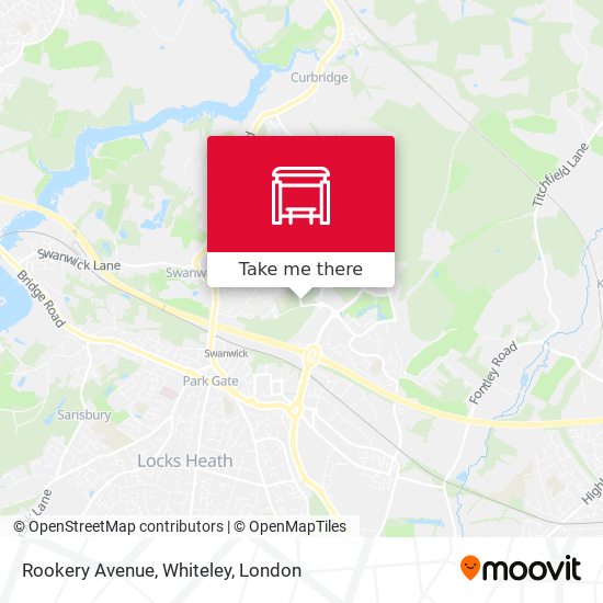 Rookery Avenue, Whiteley map