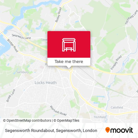 Segensworth Roundabout, Segensworth map