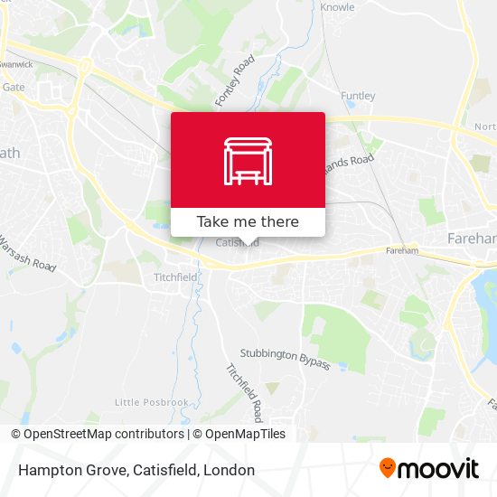Hampton Grove, Catisfield map