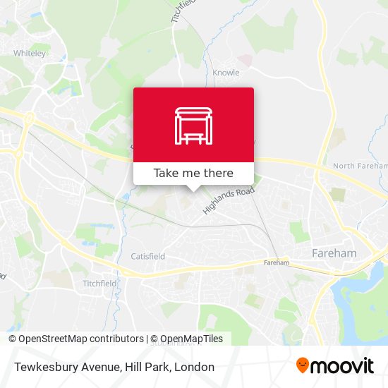 Tewkesbury Avenue, Hill Park map