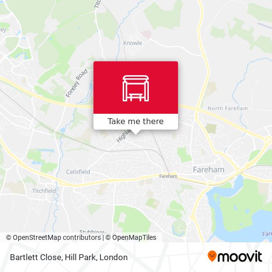 Bartlett Close, Hill Park map