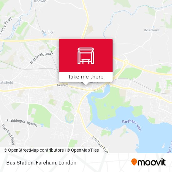Bus Station, Fareham map