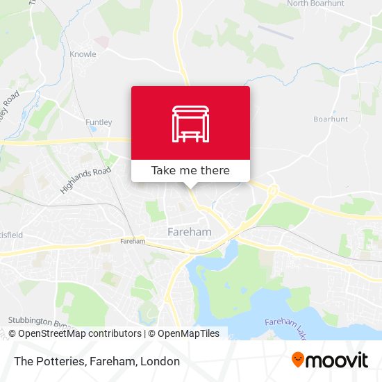 The Potteries, Fareham map
