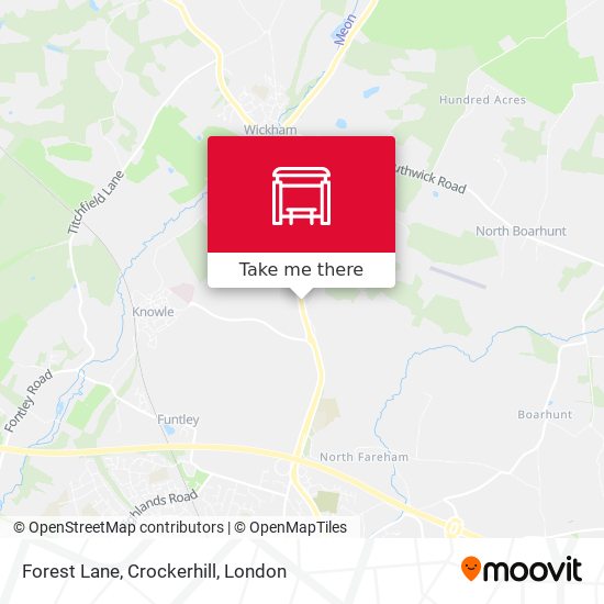 Forest Lane, Crockerhill map