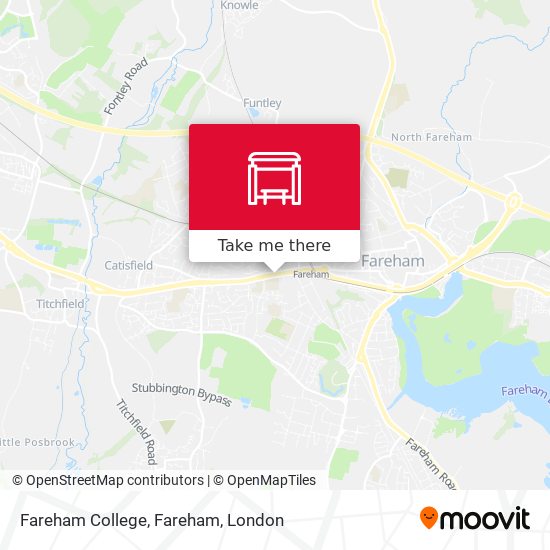 Fareham College, Fareham map