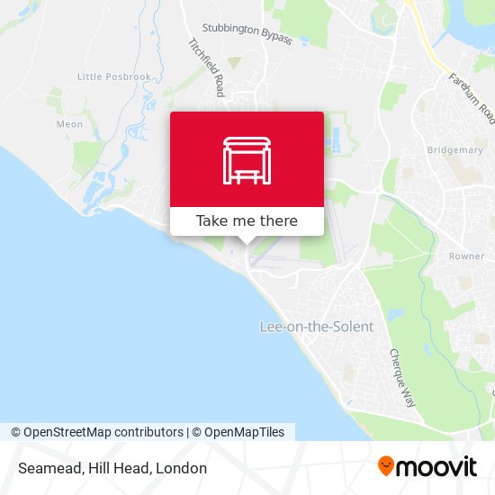 Seamead, Hill Head map