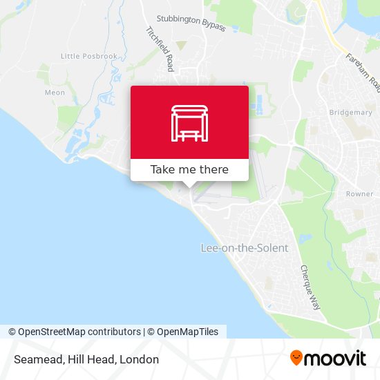 Seamead, Hill Head map