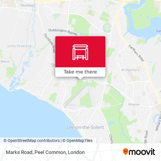 Marks Road, Peel Common map