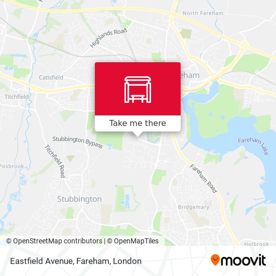Eastfield Avenue, Fareham map