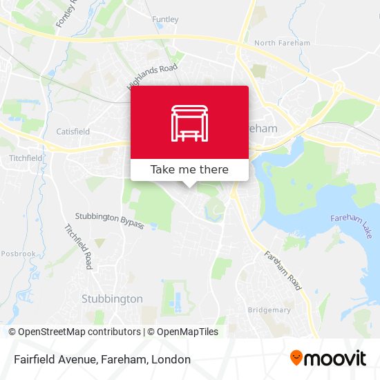 Fairfield Avenue, Fareham map