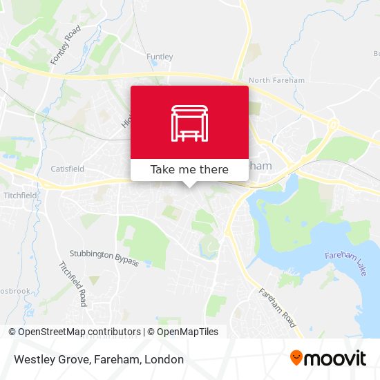 Westley Grove, Fareham map