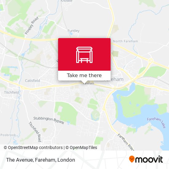 The Avenue, Fareham map