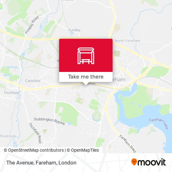 The Avenue, Fareham map
