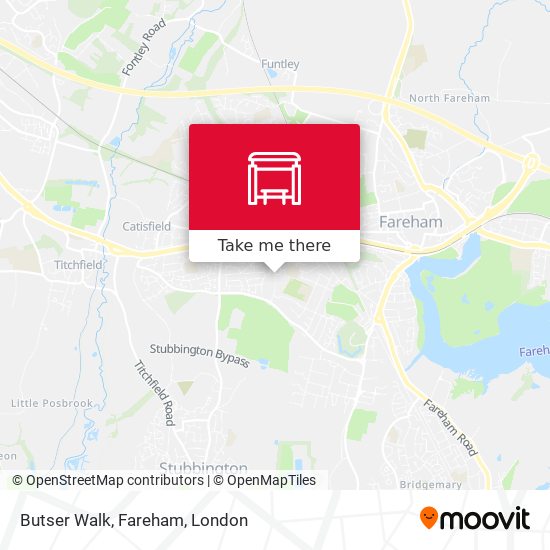 Butser Walk, Fareham map
