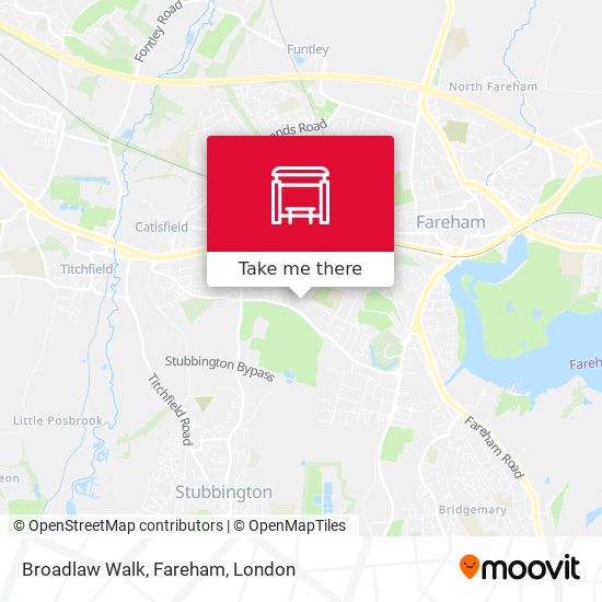 Broadlaw Walk, Fareham map