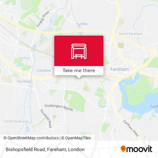 Bishopsfield Road, Fareham map