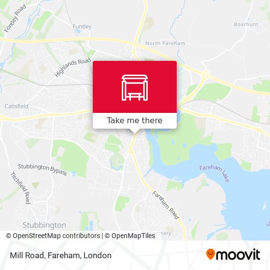 Mill Road, Fareham map