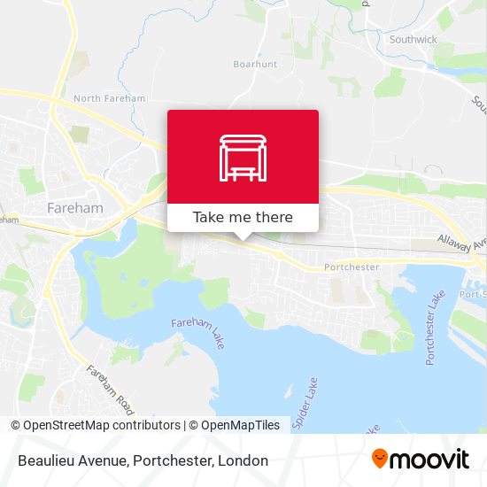 Beaulieu Avenue, Portchester map