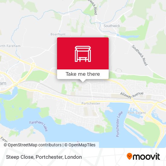 Steep Close, Portchester map