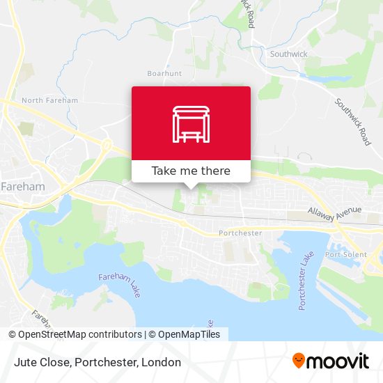 Jute Close, Portchester map