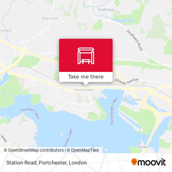 Station Road, Portchester map