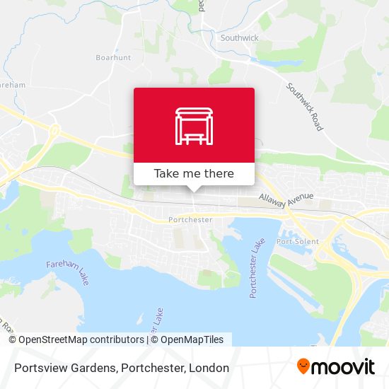 Portsview Gardens, Portchester map
