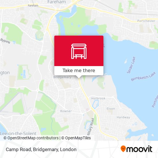 Camp Road, Bridgemary map