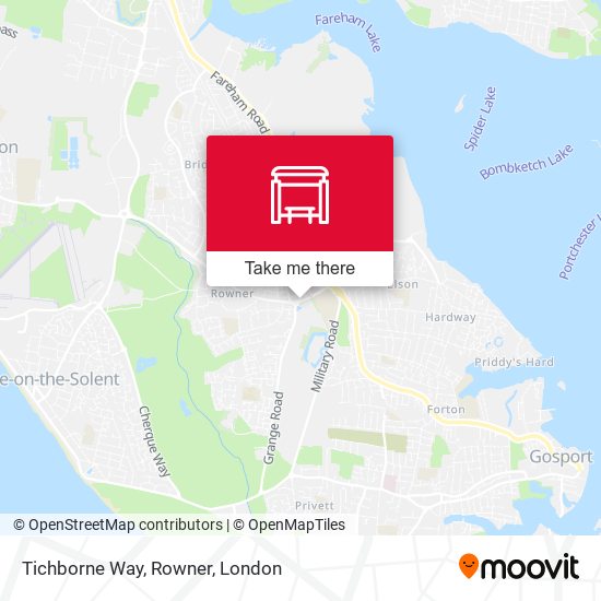 Tichborne Way, Rowner map