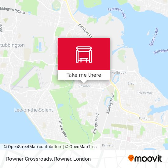 Rowner Crossroads, Rowner map