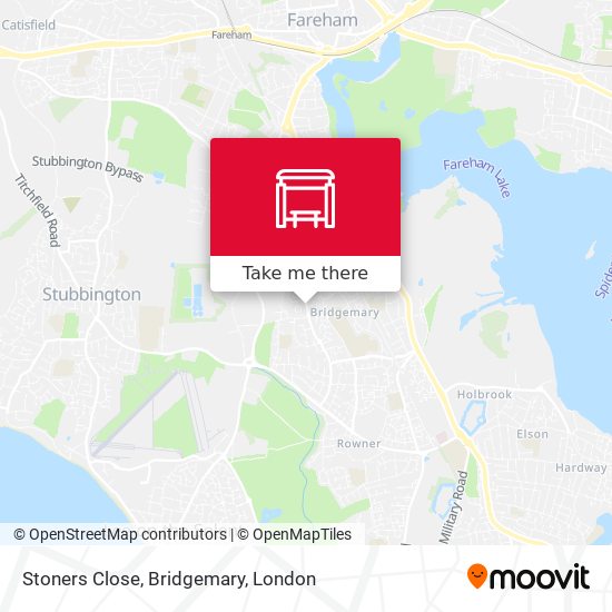 Stoners Close, Bridgemary map