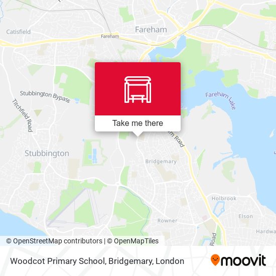 Woodcot Primary School, Bridgemary map