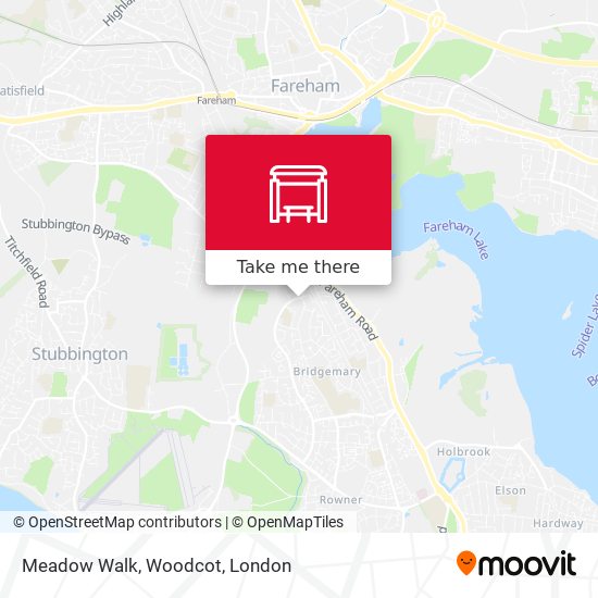 Meadow Walk, Woodcot map