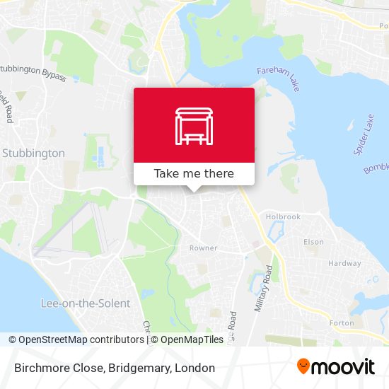 Birchmore Close, Bridgemary map