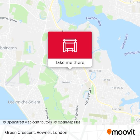 Green Crescent, Rowner map